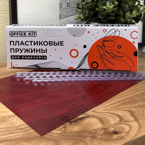 Пластиковые пружины для переплета 6 мм прозрачные фото 6