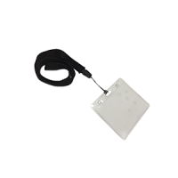 Office Kit Держатель для бейджа/пропуска с черной лентой