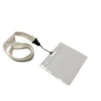 Office Kit Держатель для бейджа/пропуска с белой лентой